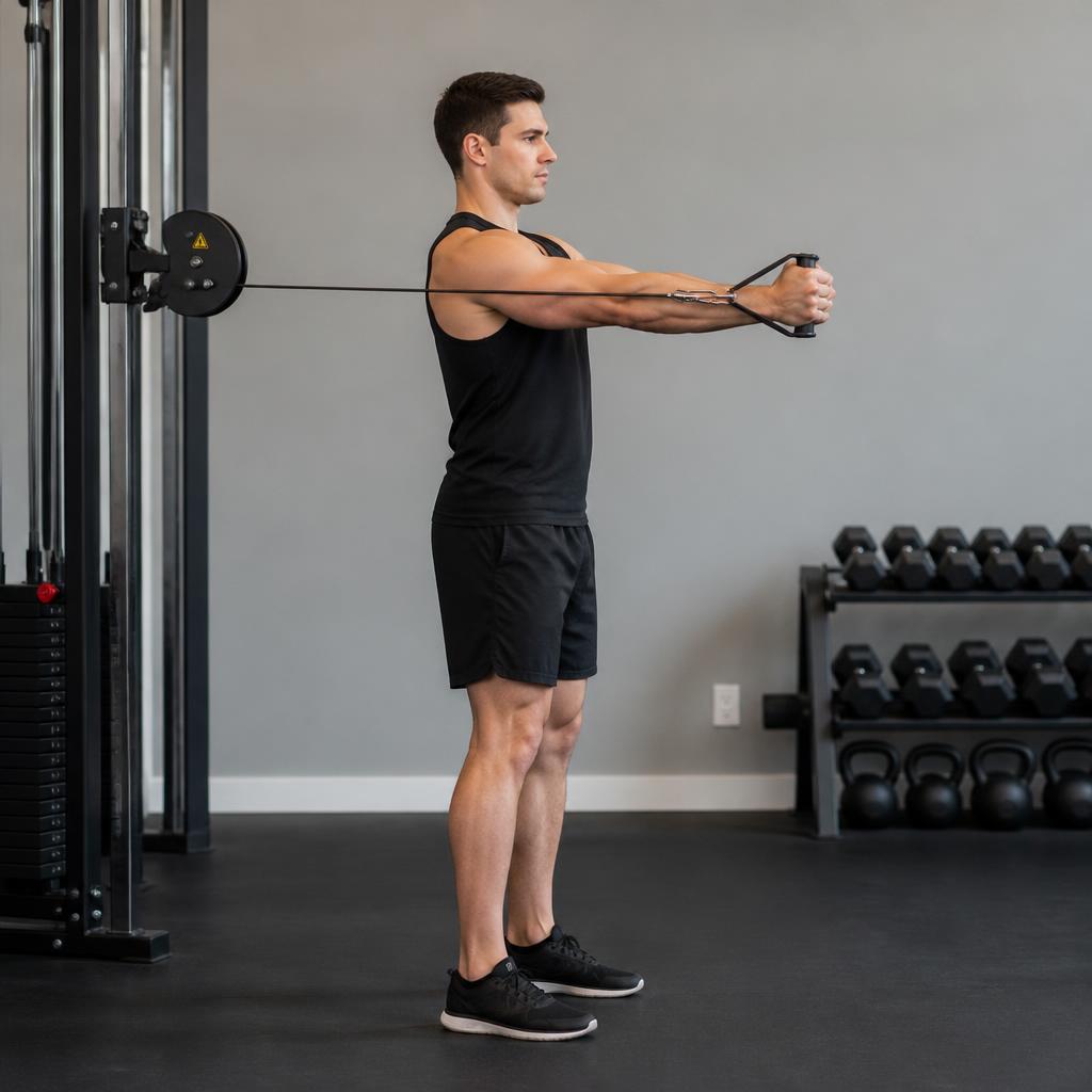 Pallof Press — end position