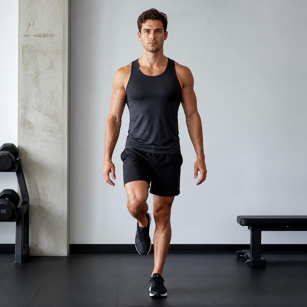 Single-Leg Balance with Head Turns — start position